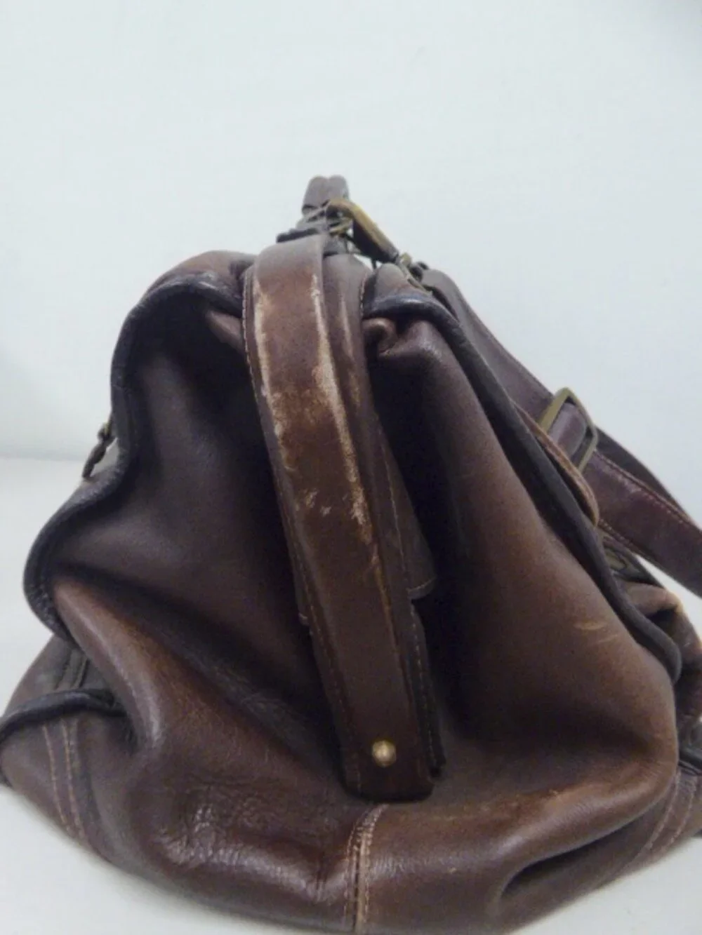 Vintage DILANA LEATHER weekend gym travel BAG suitcase